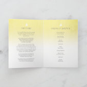 Beerdigung Programmreihenfolge der gelben Rose Programm (Innenseite)