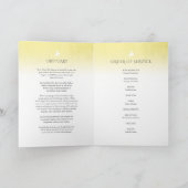 Beerdigung Programmreihenfolge der gelben Rose Programm (Innenseite)