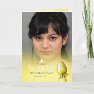 Beerdigung Programmreihenfolge der gelben Rose Programm