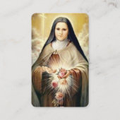 Beerdigung Religiöse St. Therese Gebet Sympathy Ka Visitenkarte (Vorderseite)