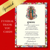 Beerdigung Religiöses Guadalupe Beileid Beileid Dankeskarte