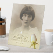 Beerdigung Rosa Foto Erinnerung Foto Sockelschild (In Situ)