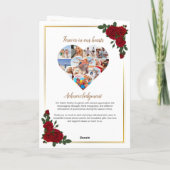 Beerdigung - Rote Rosen und goldene Grenze Programm (Rückseite)