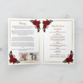 Beerdigung - Rote Rosen und goldene Grenze Programm (Innenseite)