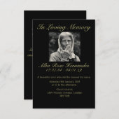 Beerdigung RSVP Karte (Vorne/Hinten)