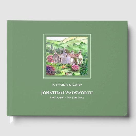 Beerdigung Rydal Mount William Wordsworth Zuhause Gästebuch (Vorderseite)