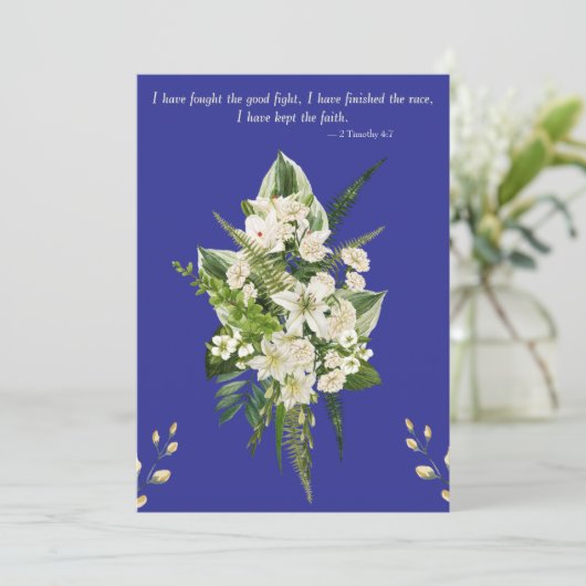 Beerdigung Save The Date (Stehend Vorderseite)