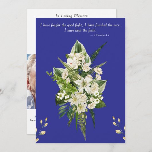 Beerdigung Save The Date (Vorne/Hinten)