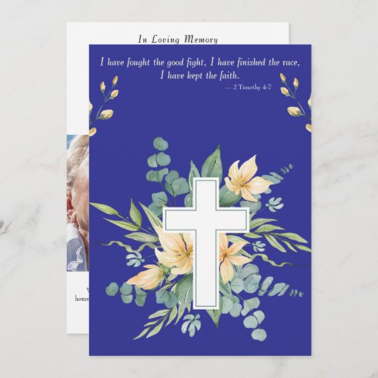 Beerdigung Save The Date (Vorne/Hinten)