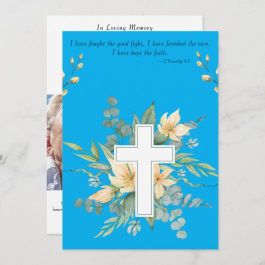 Beerdigung Save The Date (Vorne/Hinten)