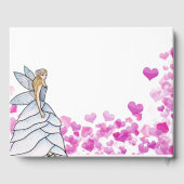 Beerdigung Schöne Girl Fairy Princess Pink Gästebuch (Rückseite)