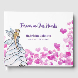 Beerdigung Schöne Girl Fairy Princess Pink Gästebuch