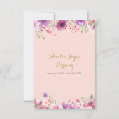 Beerdigung Schwarz-Weiß-Foto-Blüte Dankeskarte (Rückseite)