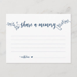 Beerdigung Service, Navy Blue, gemeinsame Nutzung Postkarte