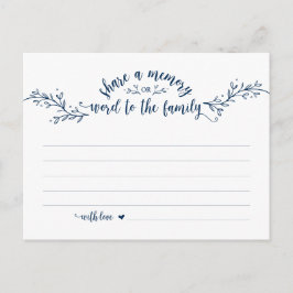 Beerdigung Service, Navy Blue, gemeinsame Nutzung Postkarte