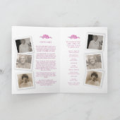 Beerdigung-Service-Programm Rosa Vergessenmernots- Programm (Innenseite)