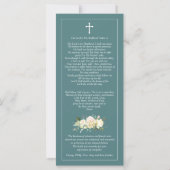 Beerdigung St Christopher Memorial Danke Karte (Rückseite)