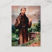 Beerdigung St. Francis vom Assisi Beileid Gebetska Visitenkarte (Vorderseite)