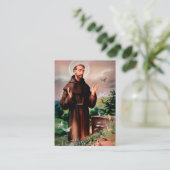 Beerdigung St. Francis vom Assisi Beileid Gebetska Visitenkarte (Stehend Vorderseite)