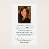 Beerdigung Sunset Memorial Gebet Sympathekarten (Rückseite)