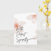 Beerdigung Sympathy Card Karte (Gelbe Blume)