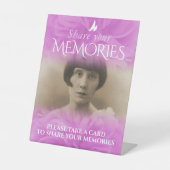 Beerdigung teilen Ihre Erinnerungen unterzeichnen  Sockelschild (Vorderseite)