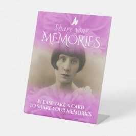 Beerdigung teilen Ihre Erinnerungen unterzeichnen  Sockelschild