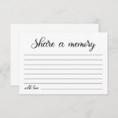 Beerdigung Teilen Sie eine Memory Card-Gedächtnisk Dankeskarte (Vorne/Hinten)