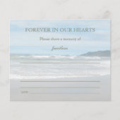 Beerdigung Teilnahme an einer Gedächtniskarte teil (Vorderseite)