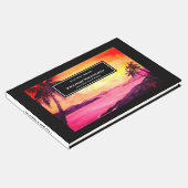 Beerdigung tropischer Sonnenuntergang Atmosphäre Gästebuch (Ecke)