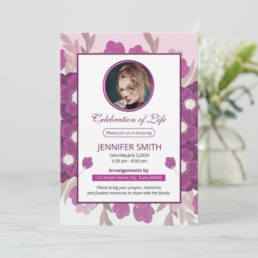 Beerdigung und Einladung (Stehend Vorderseite)