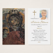 Beerdigung Unsere Dame von Mellieha Gebet Sympathi (Vorne & Hinten)