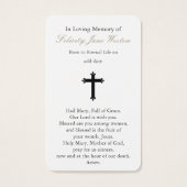 Beerdigung unserer Dame Mt Carmel Gebet Sympathiek (Rückseite)