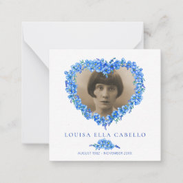 Beerdigung vergessen-me-nots sie ist gegangen Gedi Mitteilungskarte