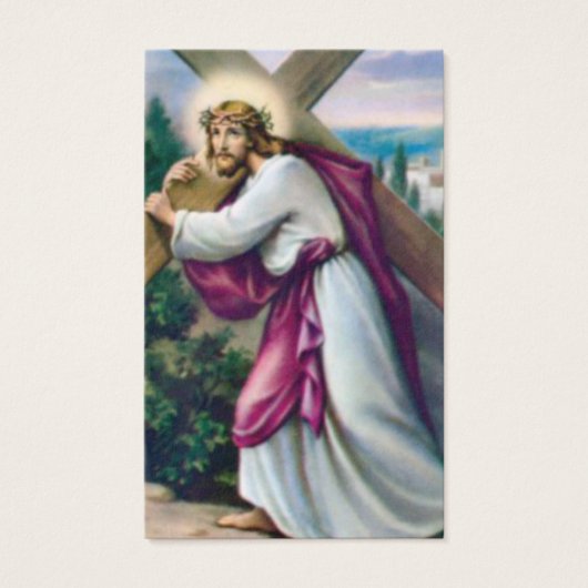 Beerdigung Verlust Jesus Cross Gebet Sympathiekart (Vorderseite)