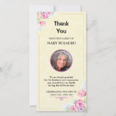 Beerdigung Vielen Dank Beileid Foto-Karte Dankeskarte (Vorderseite)