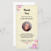 Beerdigung Vielen Dank Beileid Foto-Karte Dankeskarte (Vorne/Hinten)