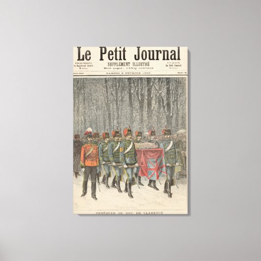 Beerdigung von Albert Victor Duke of Clarence Leinwanddruck (Vorderseite)