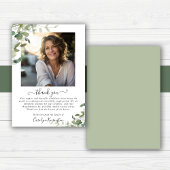 Beerdigung von Aquarellgrün Danke