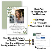 Beerdigung von Aquarellgrün Danke