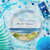 Beerdigung von Beachocean-Gedenkfeiern Geweckt Pappteller (Party)