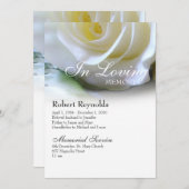 Beerdigung von Beerdigungen durch die Rose Ankündigung (Vorne/Hinten)