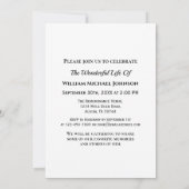 Beerdigung von Foto im Gedächtnis Einladung (Rückseite)