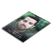 Beerdigung von Foto im Gedächtnis Notizblock (Linke Seite)