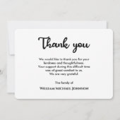 Beerdigung von Fotos für den Fang von Fischen Dankeskarte (Rückseite)