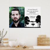 Beerdigung von Fotos für den Fang von Fischen Poster (Küche)