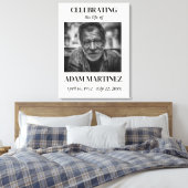 Beerdigung von Fotos zum Gedenken an das Leben Leinwanddruck (Insitu (Schlafzimmer))