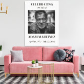 Beerdigung von Fotos zum Gedenken an das Leben Leinwanddruck (Insitu (Wohnzimmer))
