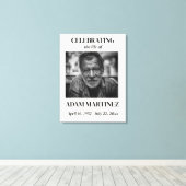 Beerdigung von Fotos zum Gedenken an das Leben Leinwanddruck (Insitu (Holzboden))