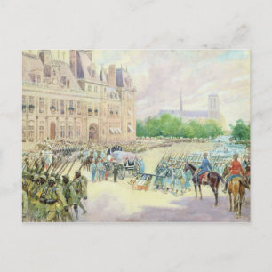 Beerdigung von General Joseph Gallieni 1916 Postkarte